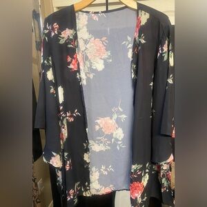 FLORAL KIMONO CARDIGAN